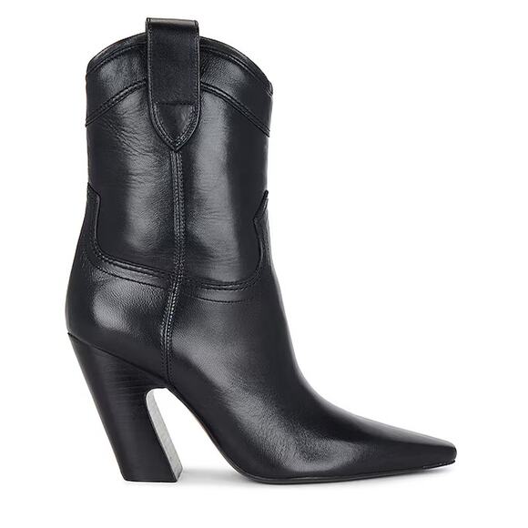 A'mmonde Atelier Adrian Pull On Pointed Toe Western Boots Black Womens Size 38/8 - Picture 1 of 6